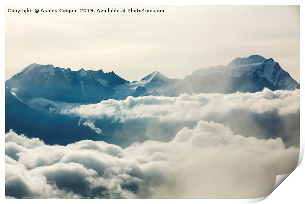 Alps mist. Print by Ashley Cooper