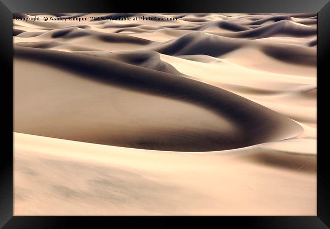 Sand dunes. Framed Print by Ashley Cooper