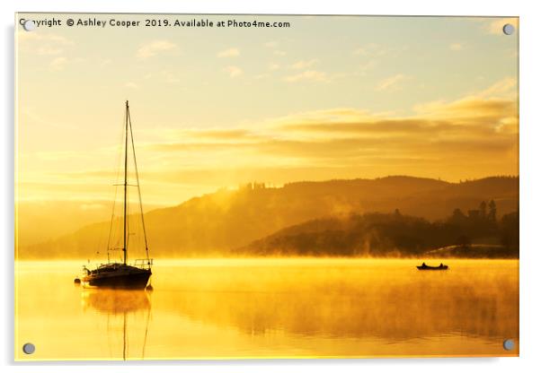 Tranquil dawn. Acrylic by Ashley Cooper
