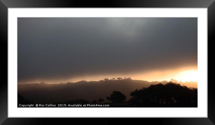 Misty Sunrise from Aires Framed Mounted Print by Roz Collins