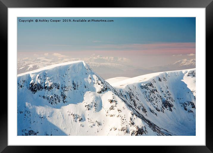 Cairngorms peak. Framed Mounted Print by Ashley Cooper