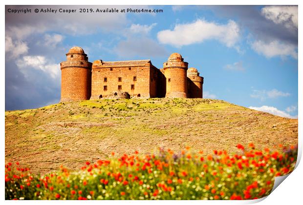 Spanish castle. Print by Ashley Cooper