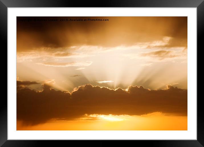 Turkish sky. Framed Mounted Print by Ashley Cooper