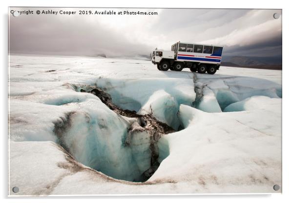 Glacier truck. Acrylic by Ashley Cooper