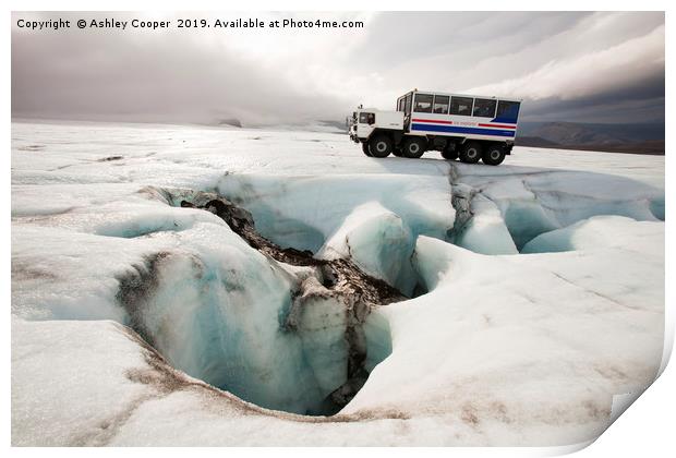 Glacier truck. Print by Ashley Cooper
