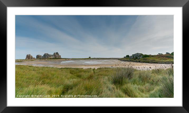 the famous Castle Meur house between the rocks in  Framed Mounted Print by DiFigiano Photography