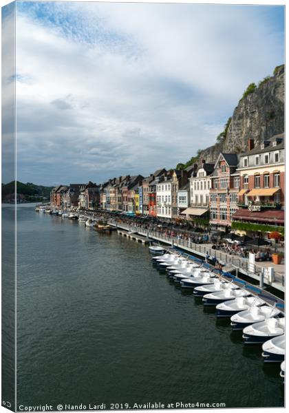 On the Meuse River Canvas Print by DiFigiano Photography