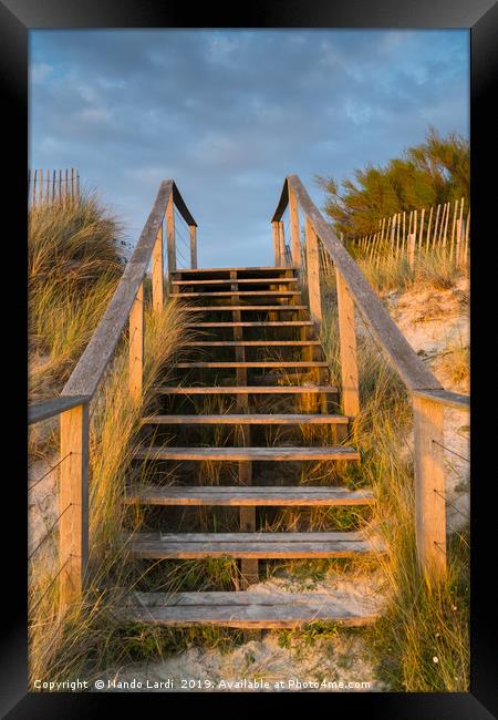 Sunset Dune Framed Print by DiFigiano Photography