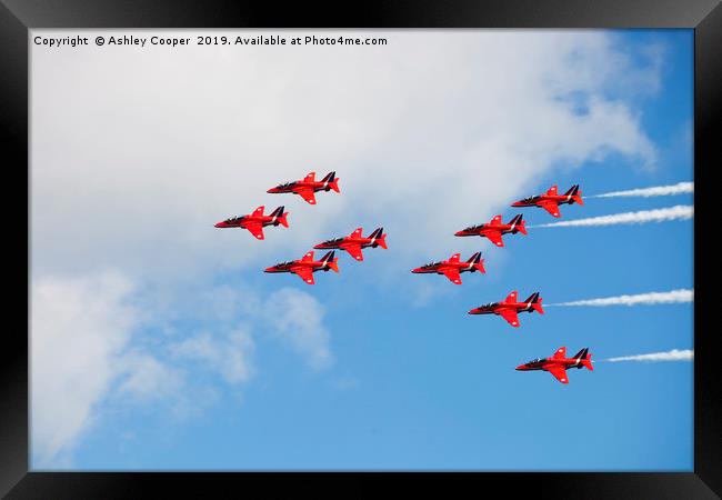 Formation flyers Framed Print by Ashley Cooper