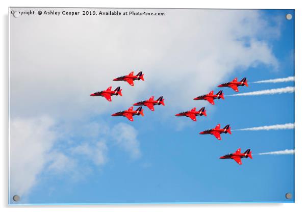 Formation flyers Acrylic by Ashley Cooper