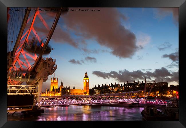 Thames. Framed Print by Ashley Cooper