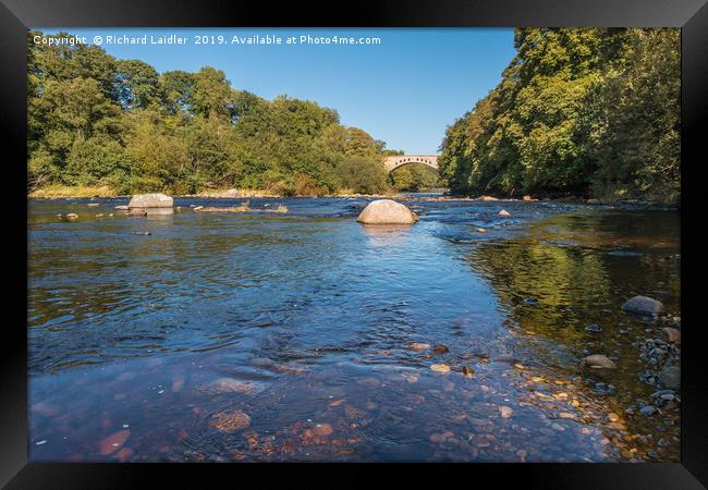 Winston Bridge, Teesdale, Early Autumn Framed Print by Richard Laidler