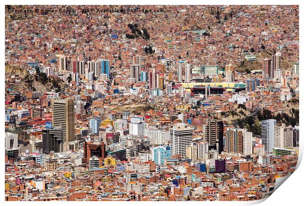 La Paz. Print by Ashley Cooper