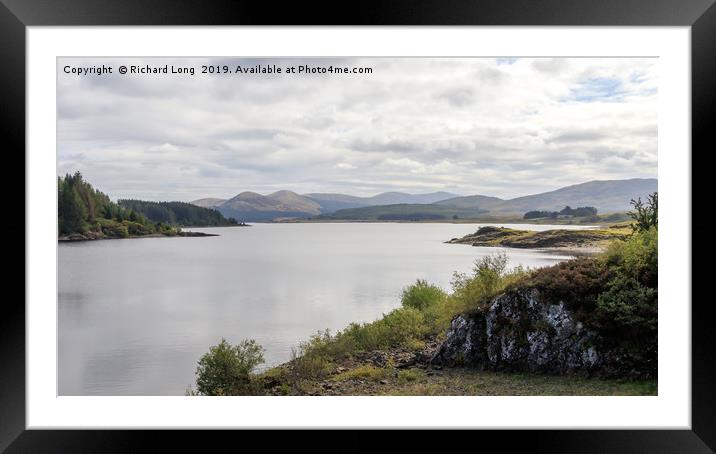 Loch Doon Carrick Scotland Framed Mounted Print by Richard Long