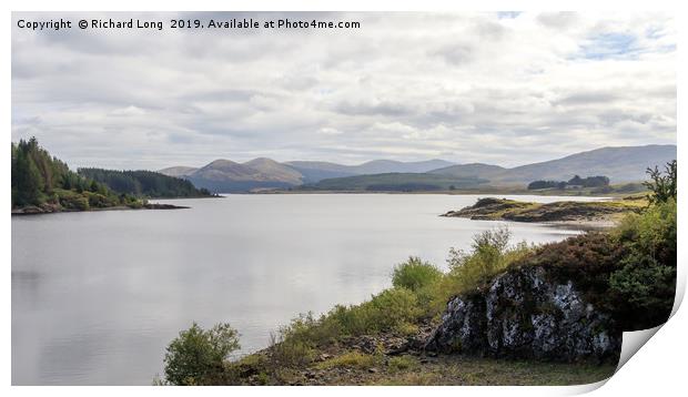 Loch Doon Carrick Scotland Print by Richard Long