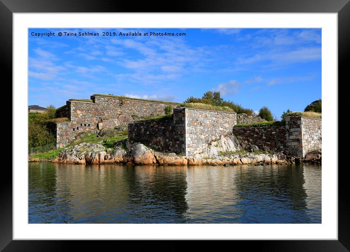 Fortifications in Fortress of Suomenlinna Framed Mounted Print by Taina Sohlman