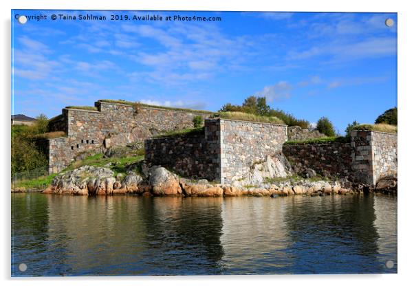 Fortifications in Fortress of Suomenlinna Acrylic by Taina Sohlman