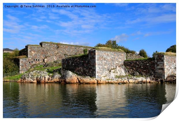 Fortifications in Fortress of Suomenlinna Print by Taina Sohlman