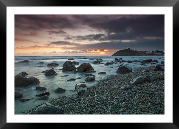 Criccieth sunset Framed Mounted Print by Rory Trappe