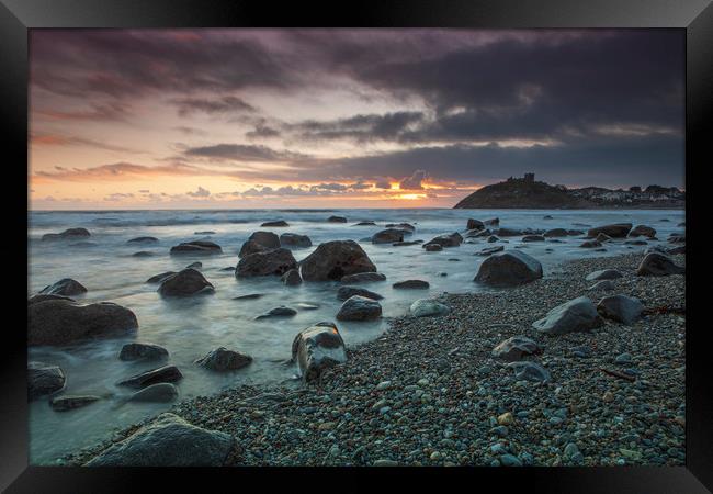 Criccieth sunset Framed Print by Rory Trappe