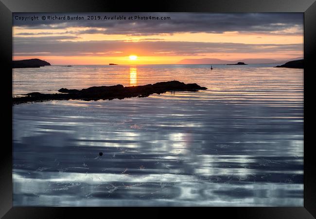 Lochmaddy Sunrise Framed Print by Richard Burdon