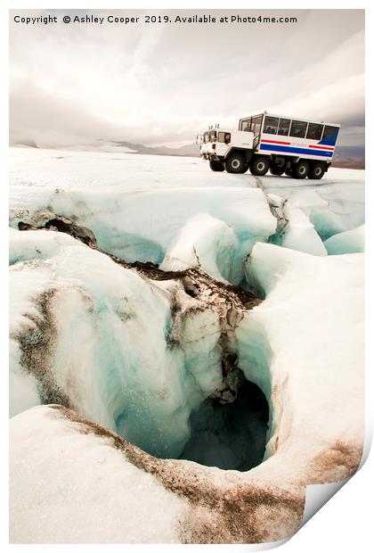 Ice truck Print by Ashley Cooper