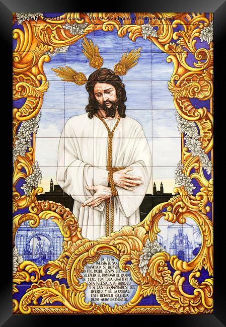 Jesus Framed Print by Ashley Cooper