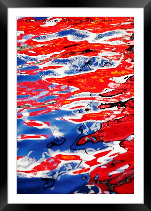 Red reflections. Framed Mounted Print by Ashley Cooper