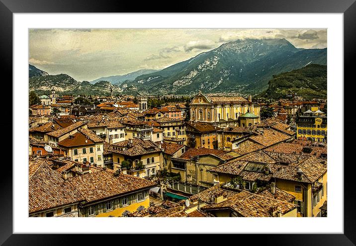 Riva del Garda Framed Mounted Print by Steven Shea