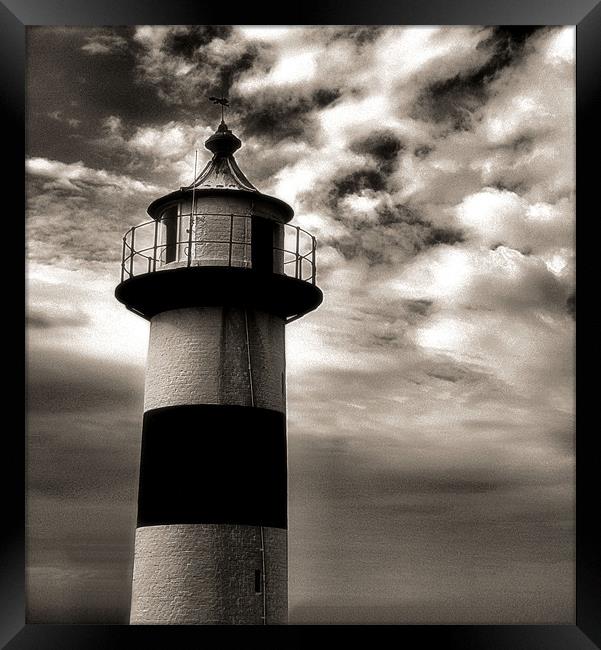 Southsea Castle Lighthouse Framed Print by Chris Manfield