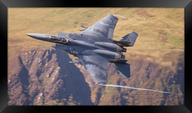 USAF F15-E Low Level Framed Print by Rory Trappe