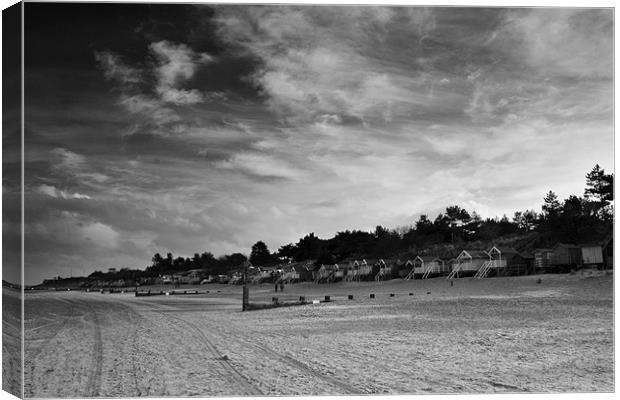 Clouds over the Huts Two Mono Canvas Print by Paul Macro