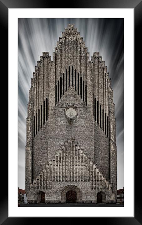 Copenhagen Grundtvigs Church Framed Mounted Print by Antony McAulay