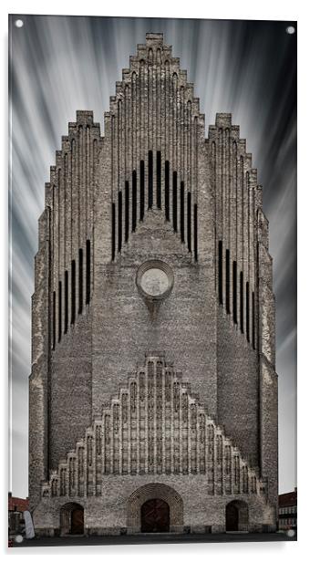 Copenhagen Grundtvigs Church Acrylic by Antony McAulay