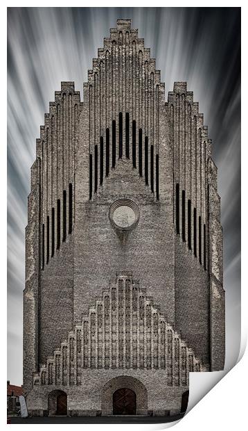 Copenhagen Grundtvigs Church Print by Antony McAulay