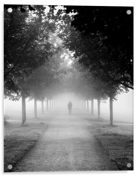 Foggy Autumn Morning Acrylic by Antony McAulay