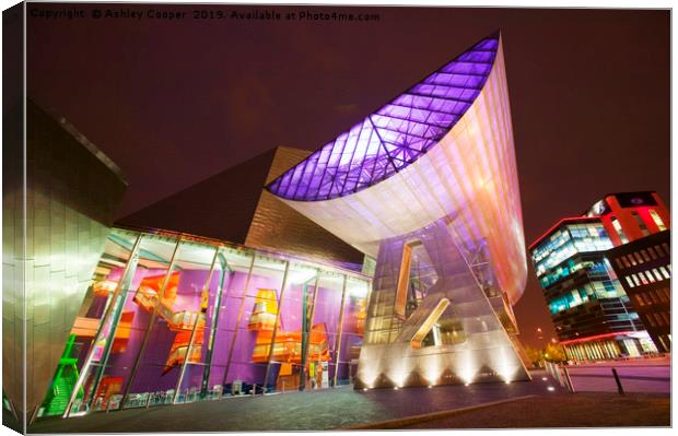 Lowry Centre. Canvas Print by Ashley Cooper