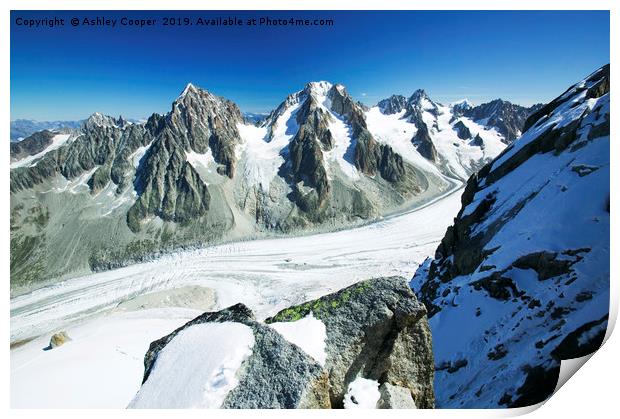 Mer Du Glace.  Print by Ashley Cooper
