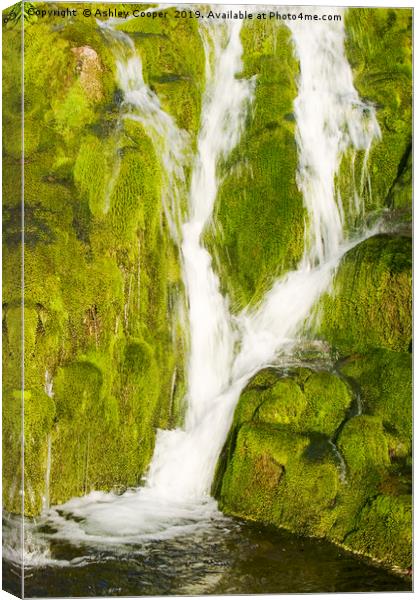 Stanah Gill falls. Canvas Print by Ashley Cooper