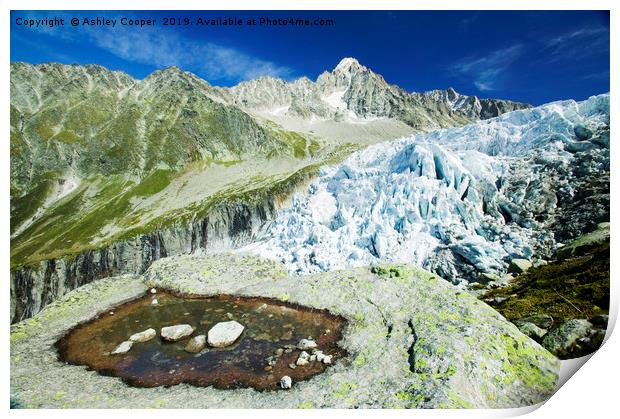 Argentiere Glacier. Print by Ashley Cooper