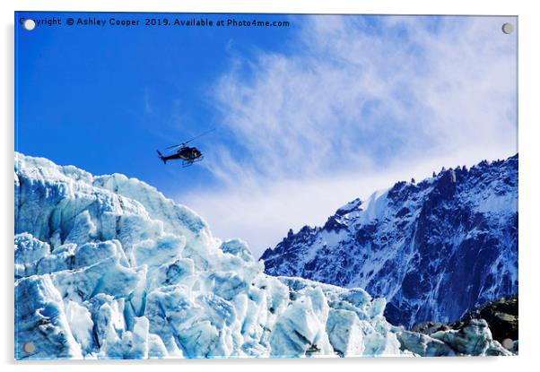 Glacier flight. Acrylic by Ashley Cooper