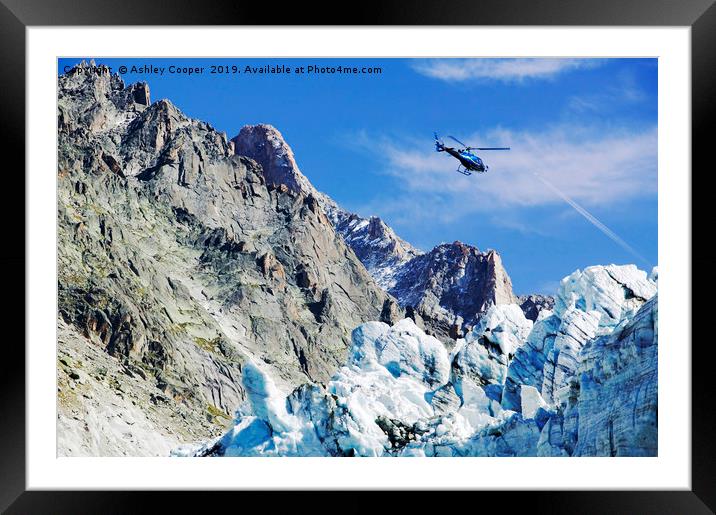 Glacier aviation. Framed Mounted Print by Ashley Cooper