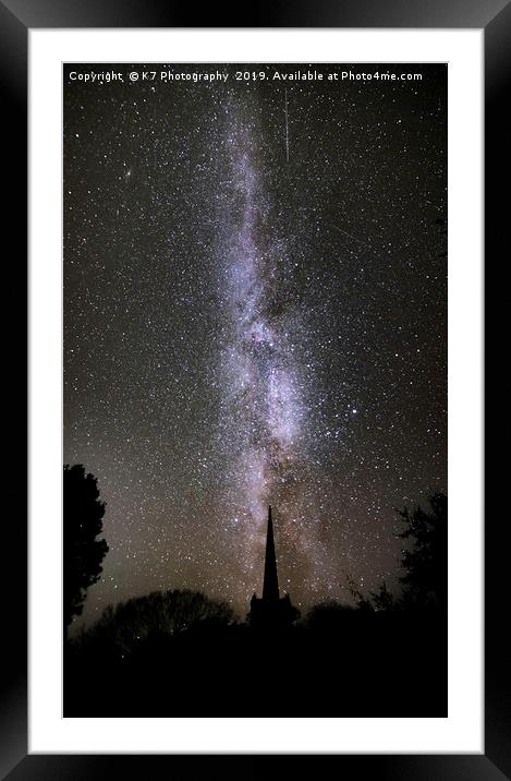 The Milky Way Framed Mounted Print by K7 Photography