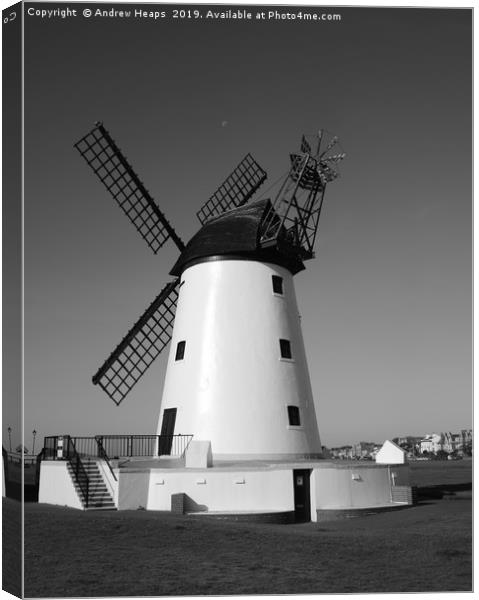 Windmill at Lytham. Canvas Print by Andrew Heaps