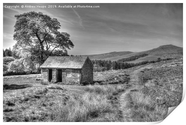 Old brick shed in Staffordshire area in HDR Print by Andrew Heaps