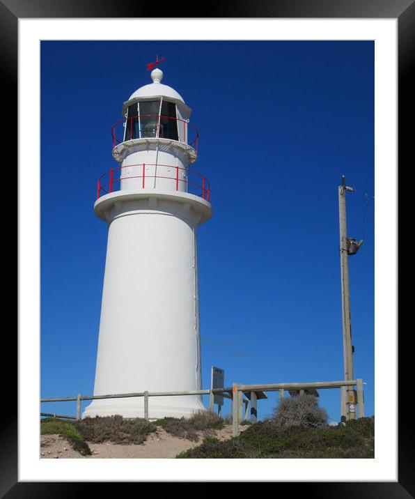                National Park Lighthouse  South Aus Framed Mounted Print by David Worthington