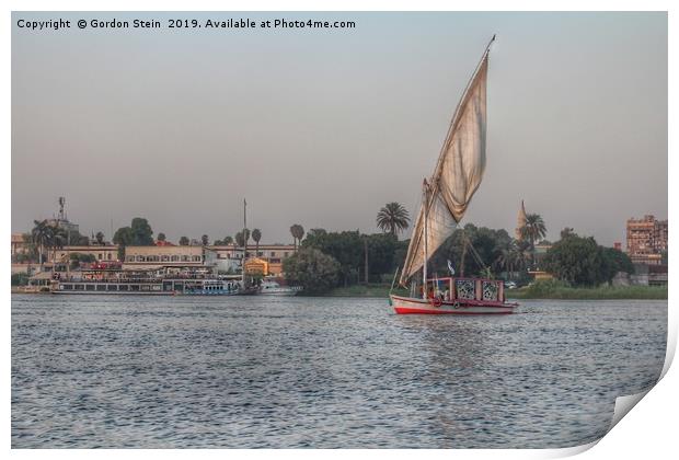 Felucca at Dusk; Chapter 2 Print by Gordon Stein