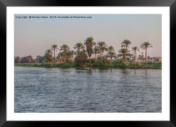Life On The Nile Framed Mounted Print by Gordon Stein