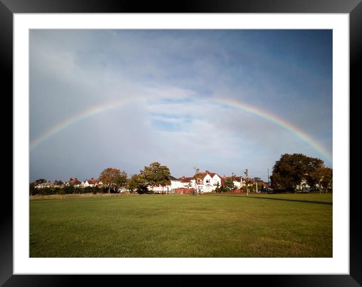 Over the rainbow Framed Mounted Print by Hayley Jewell