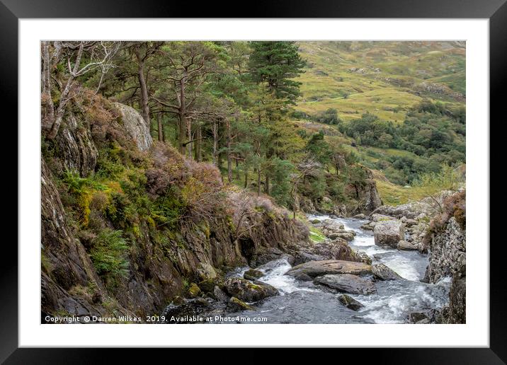 Llyn Ogwen & Nant ffrancon Valley Snowdonia Framed Mounted Print by Darren Wilkes